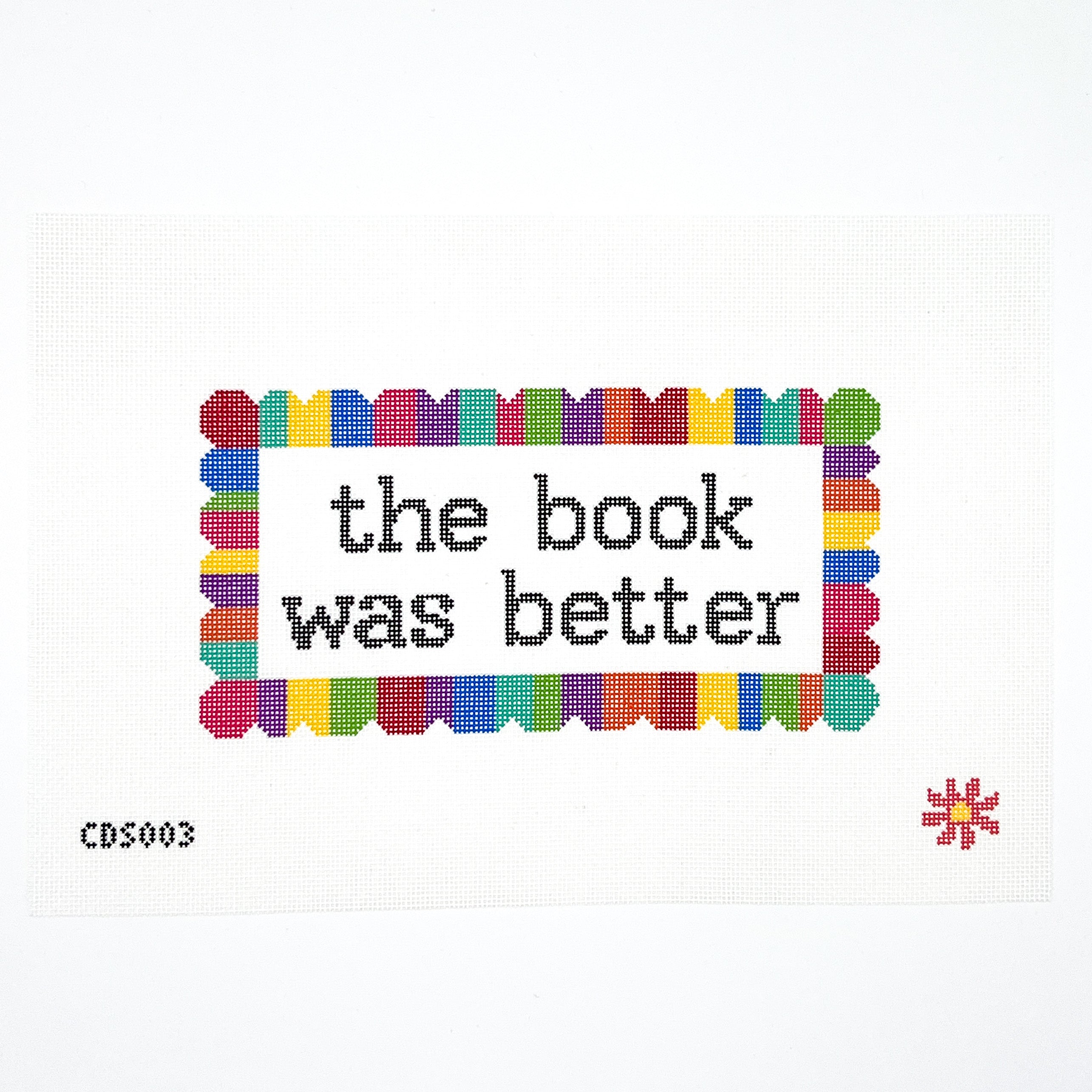 Book Was Better Needlepoint Canvas & Kit
