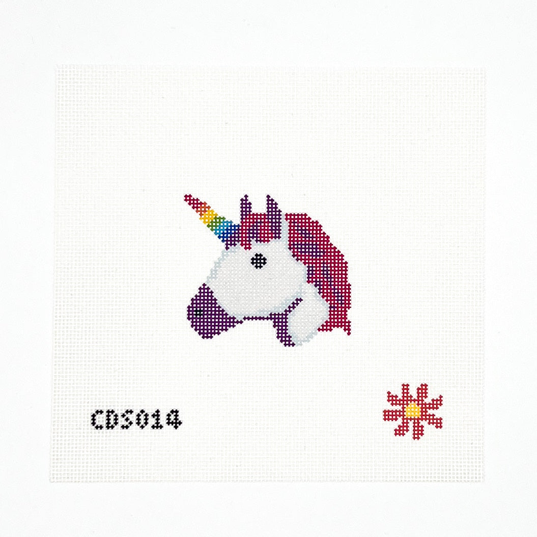 Unicorn Mini Needlepoint Canvas