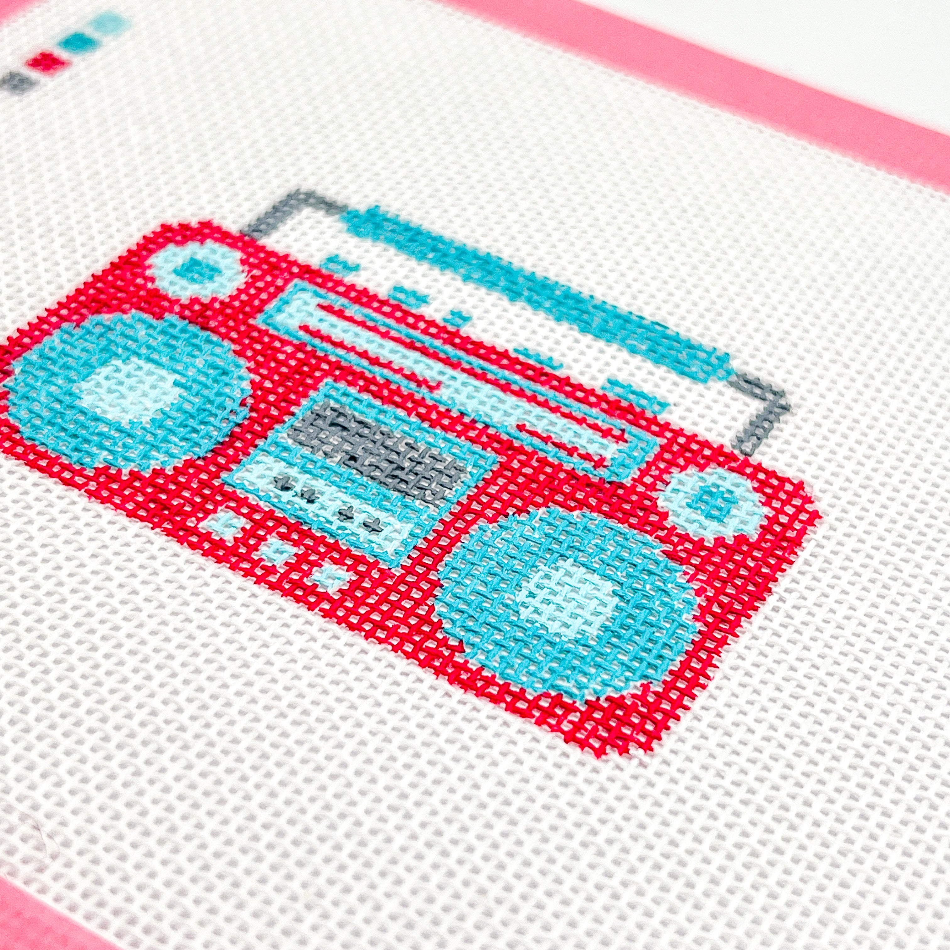 Boom Box Mini Needlepoint Canvas