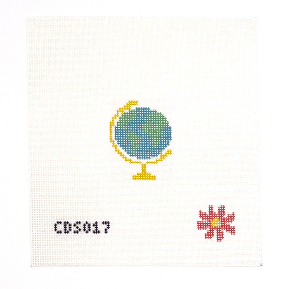 Globe Mini Needlepoint Canvas