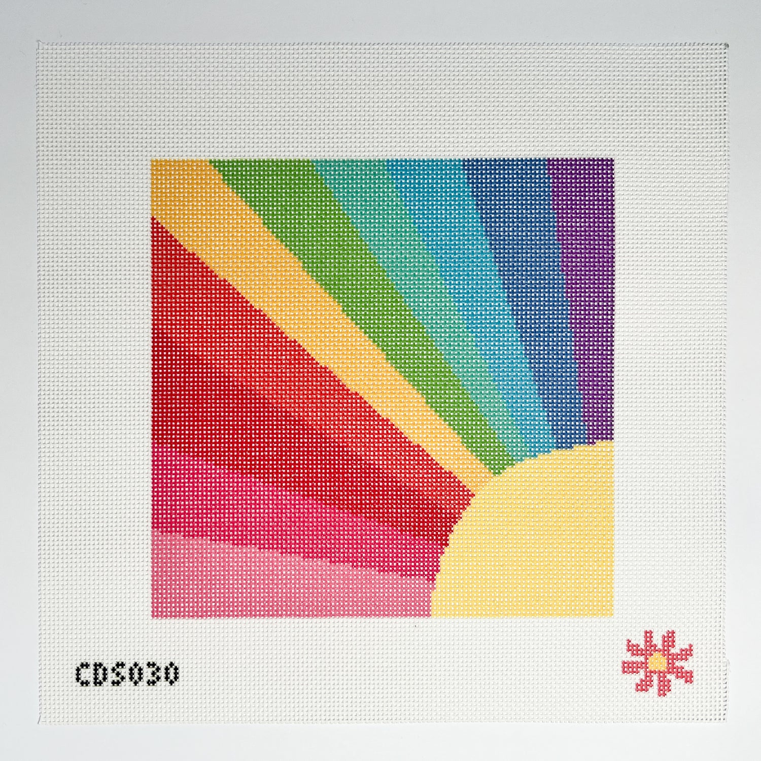 Rainbow Sunshine Needlepoint Canvas