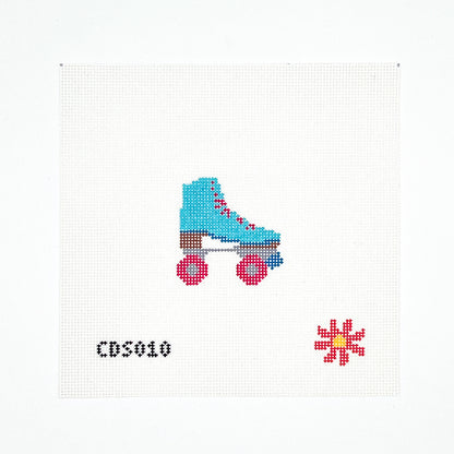 Roller Skate Needlepoint Canvas