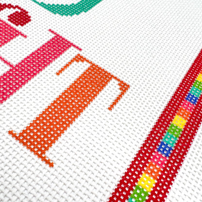 Merry and Bright Needlepoint Canvas &amp; Kit