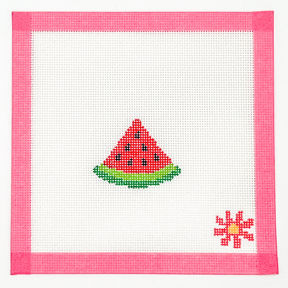 Watermelon Slice Mini Needlepoint Canvas