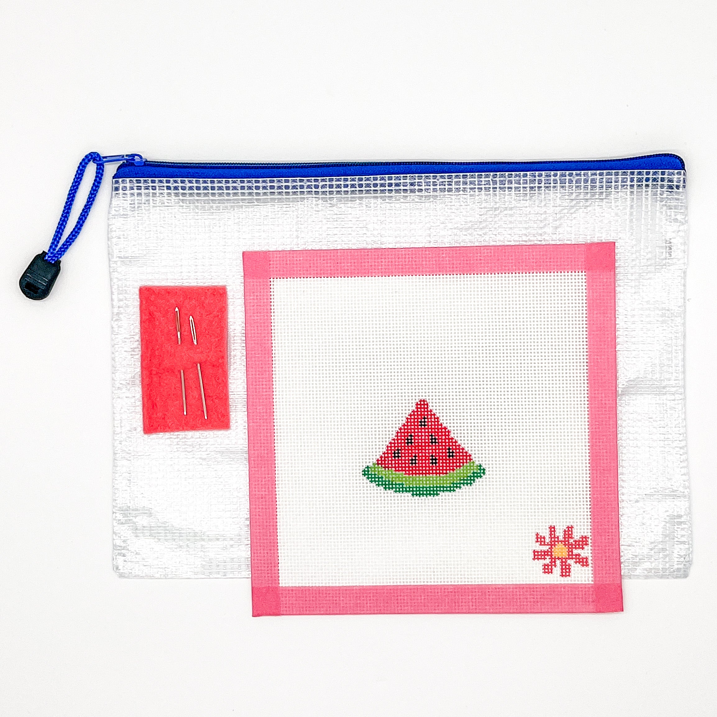Watermelon Slice Mini Needlepoint Canvas