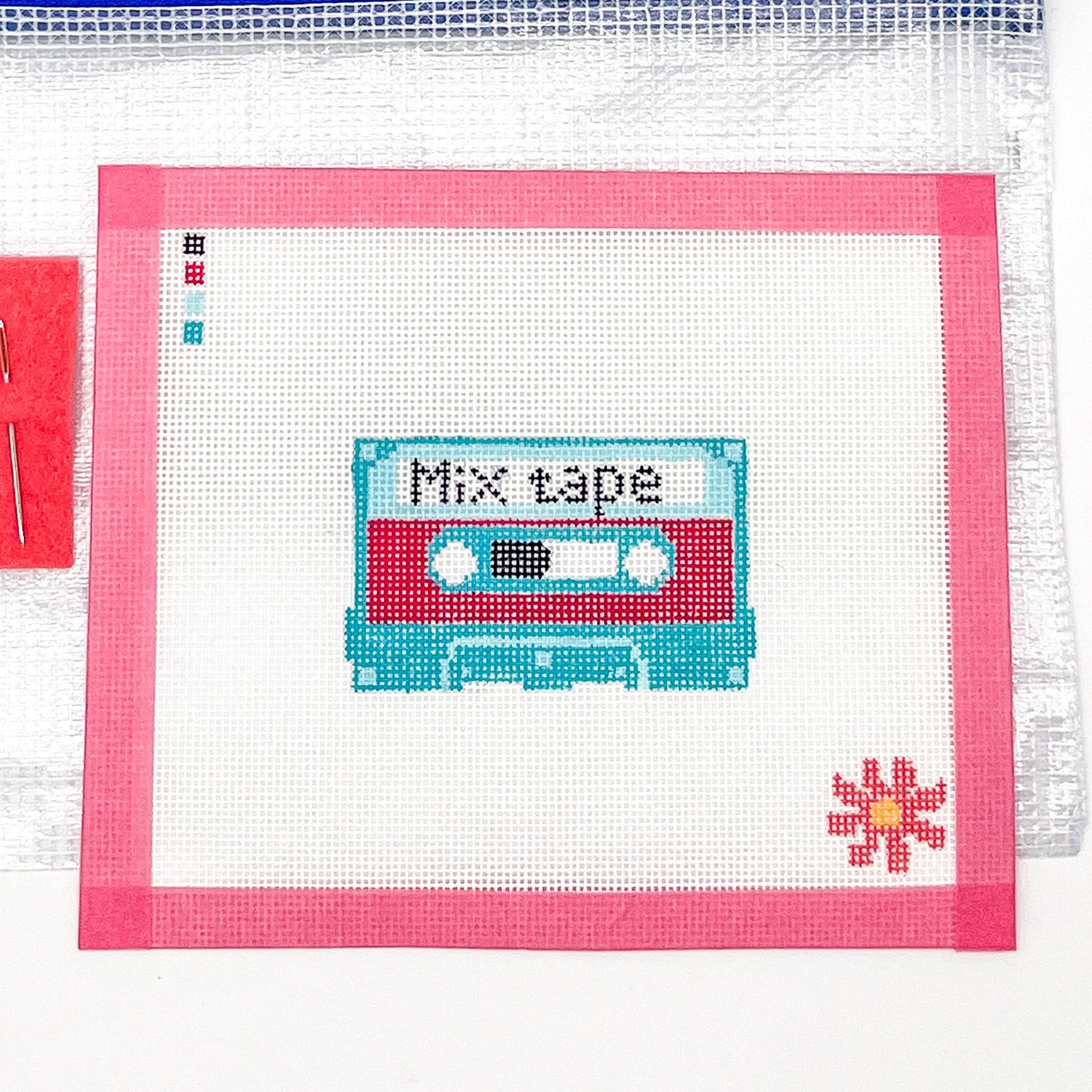 Mix Tape Mini Needlepoint Canvas