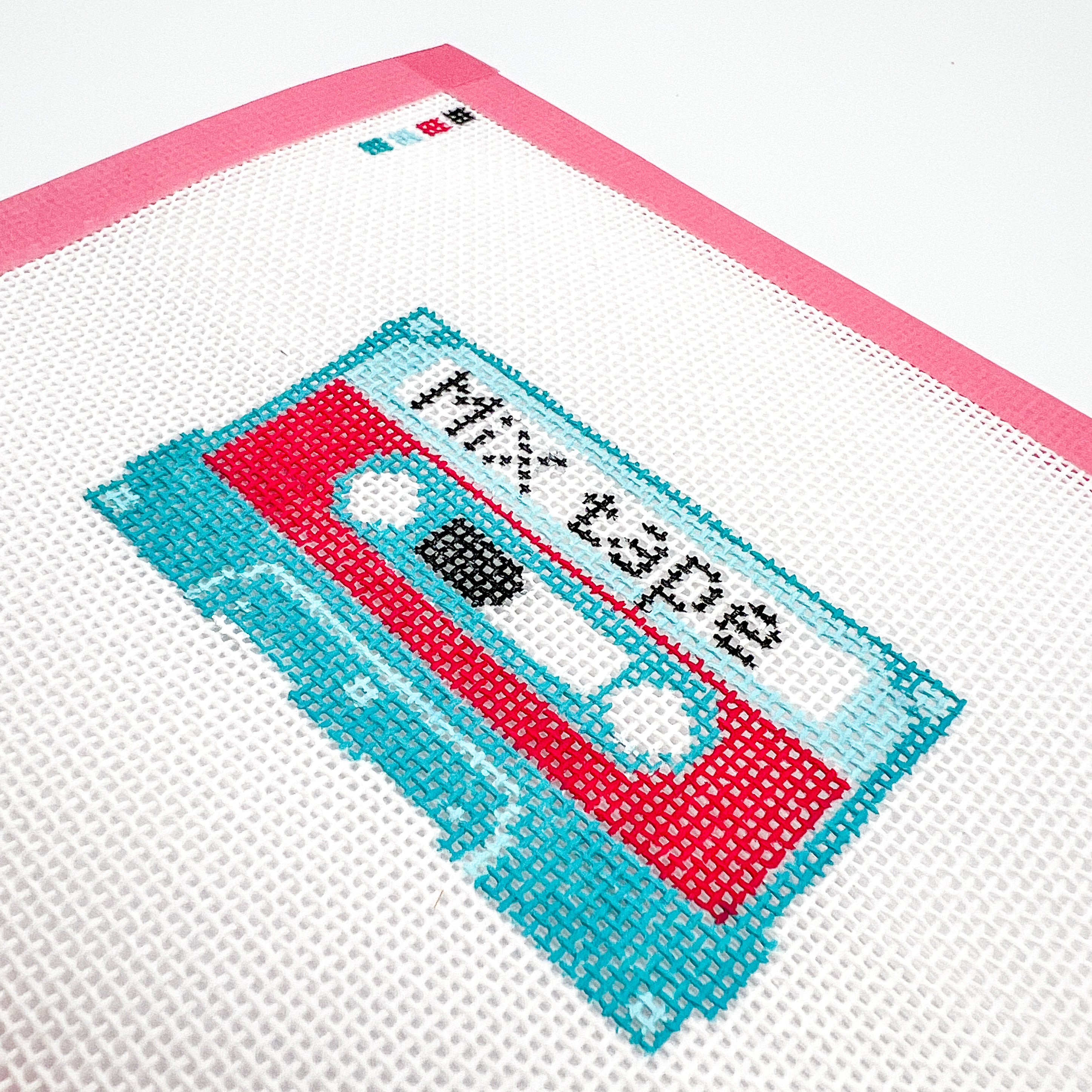 Mix Tape Mini Needlepoint Canvas