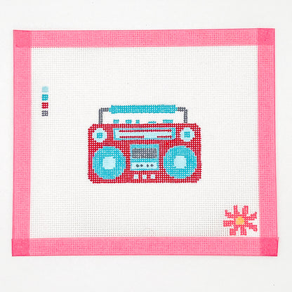 Boom Box Mini Needlepoint Canvas