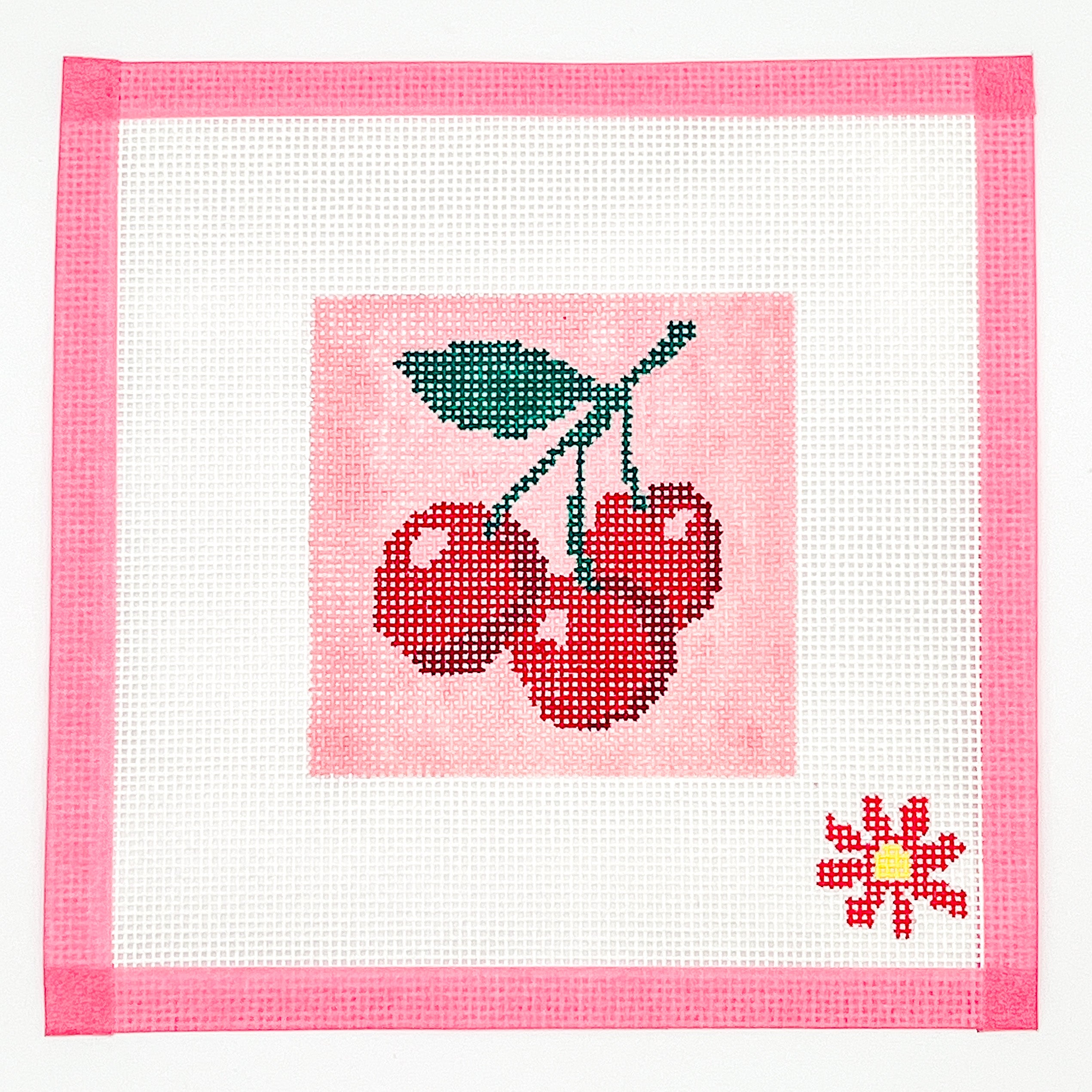 Cherries Beginner Needlepoint Canvas