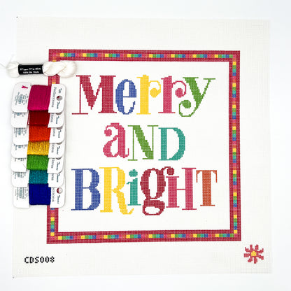 Merry and Bright Needlepoint Canvas &amp; Kit