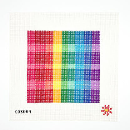 Rainbow Checks Needlepoint Canvas