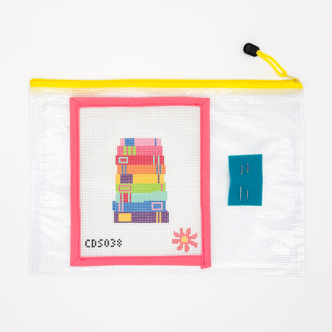 Rainbow Books Needlepoint Canvas or Kit - 13 Mesh