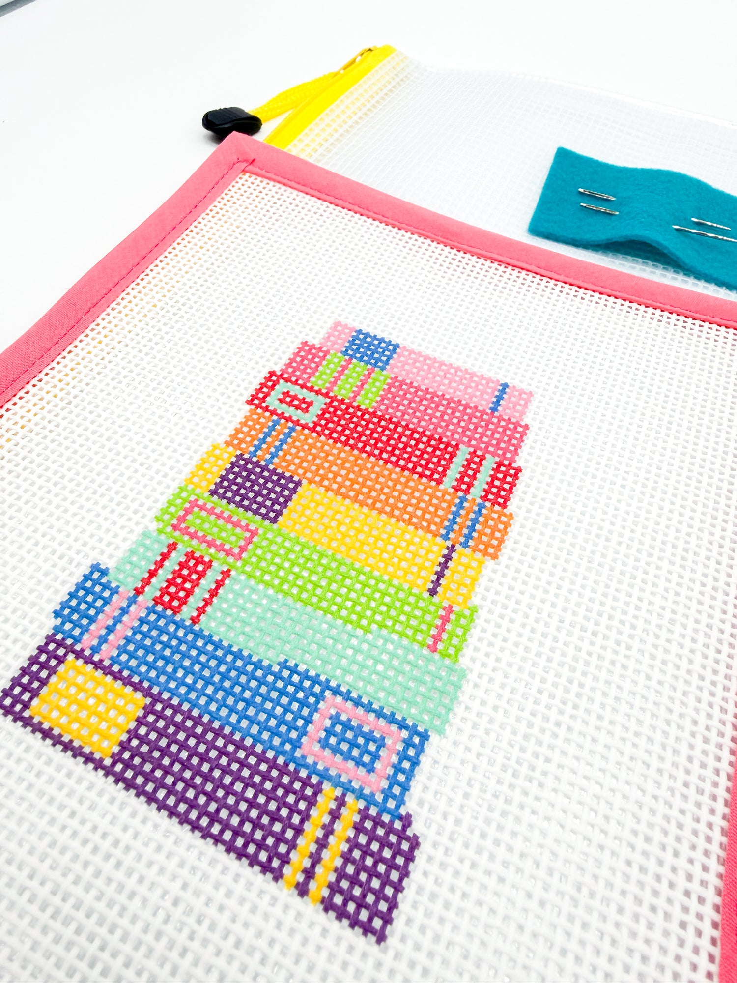 Rainbow Books Needlepoint Canvas or Kit - 13 Mesh