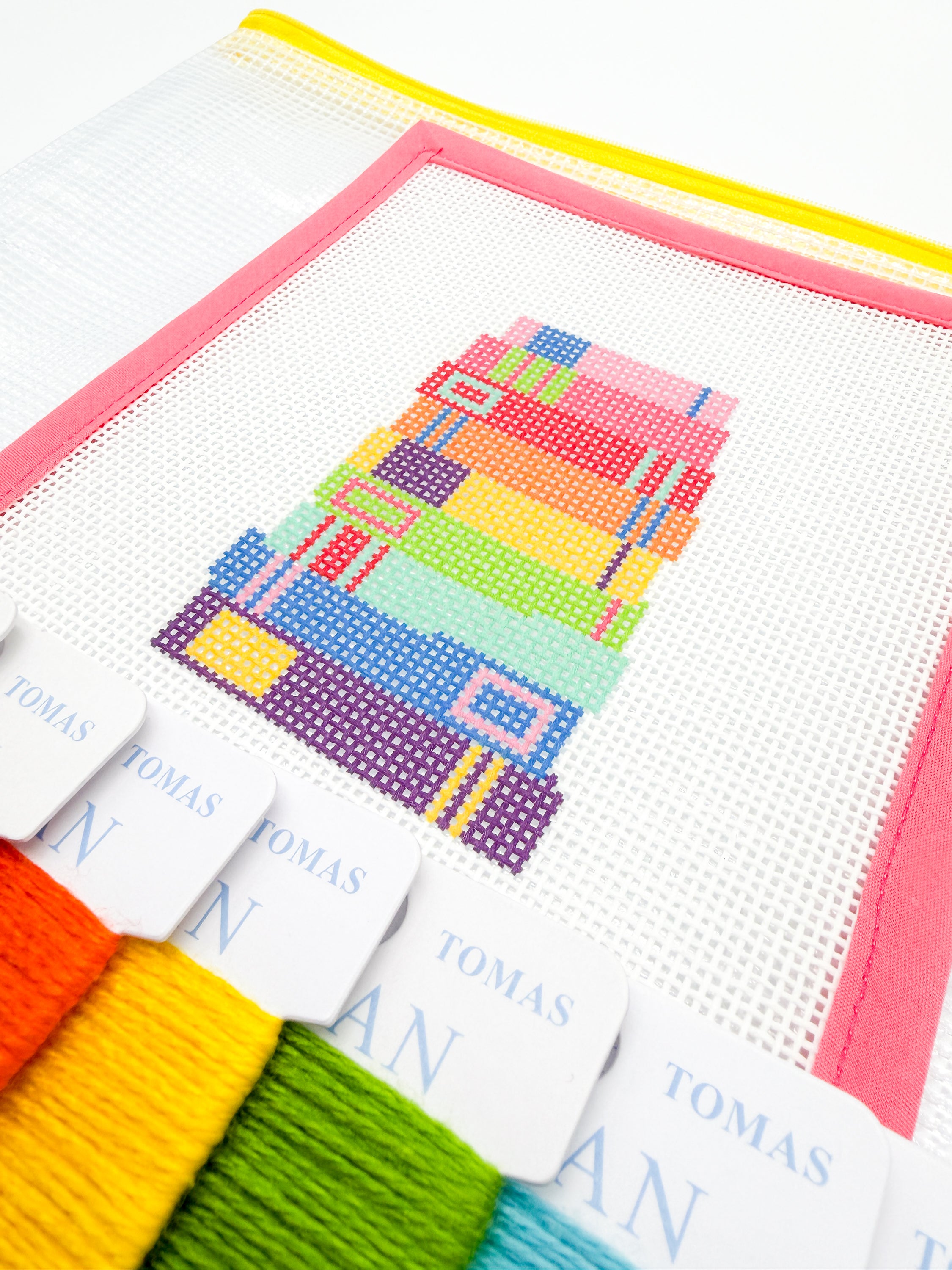 Rainbow Books Needlepoint Canvas or Kit - 13 Mesh