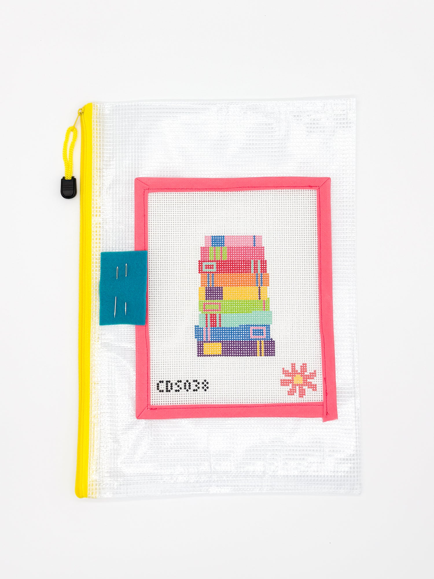 Rainbow Books Needlepoint Canvas or Kit - 13 Mesh