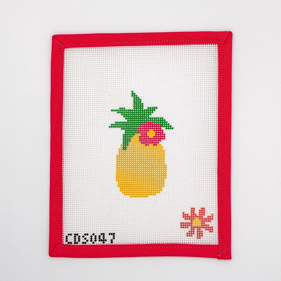 Pineapple Needlepoint Kit for Adults | Bright Tropical Stitch Project | Relaxing Craft Kit