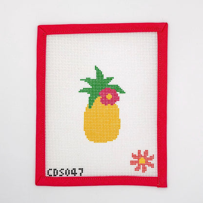 Pineapple Needlepoint Kit for Adults | Bright Tropical Stitch Project | Relaxing Craft Kit