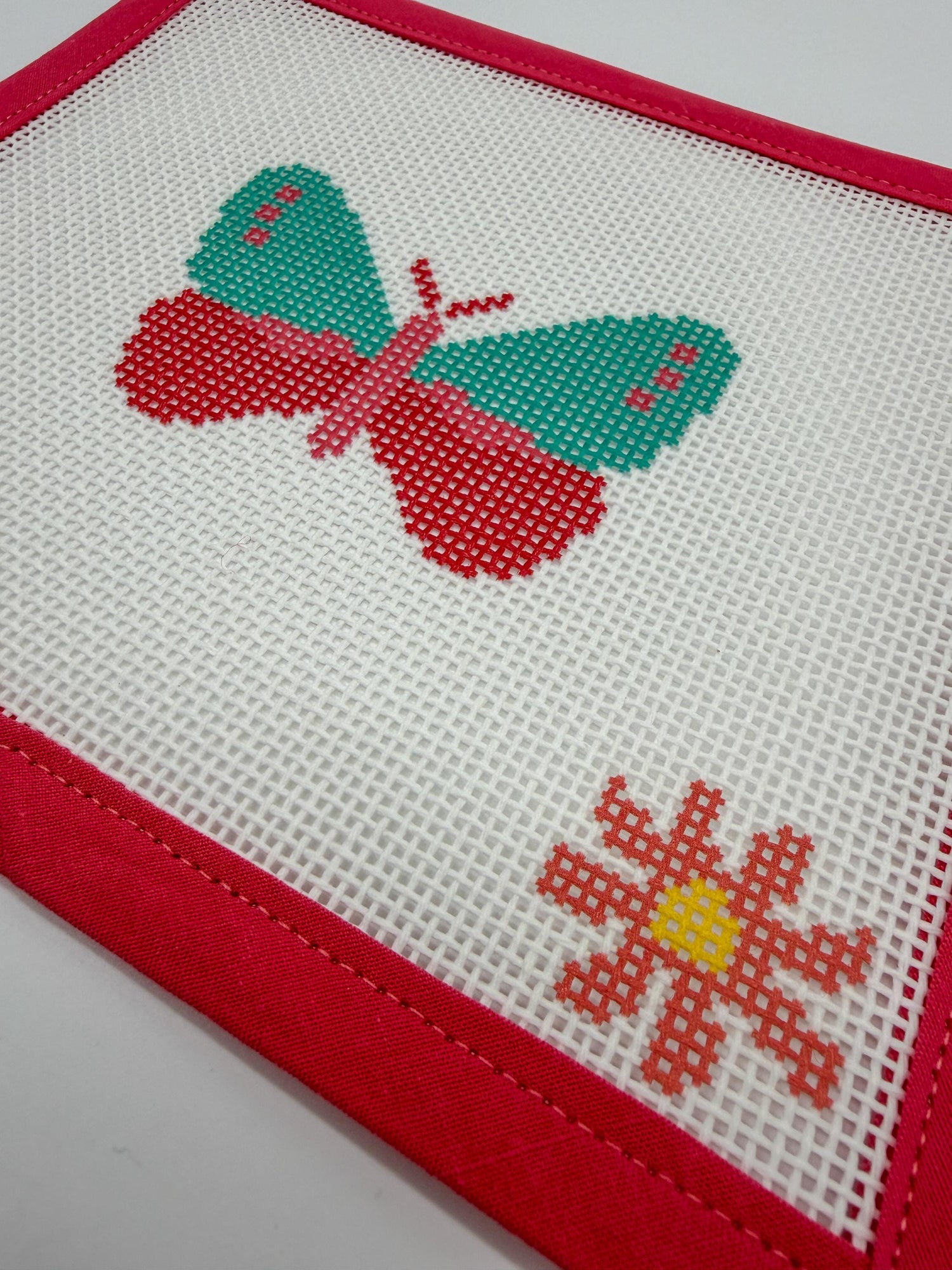 Butterfly Needlepoint Kit for Adults | Relaxing Craft Project | Colorful Stitch Kit