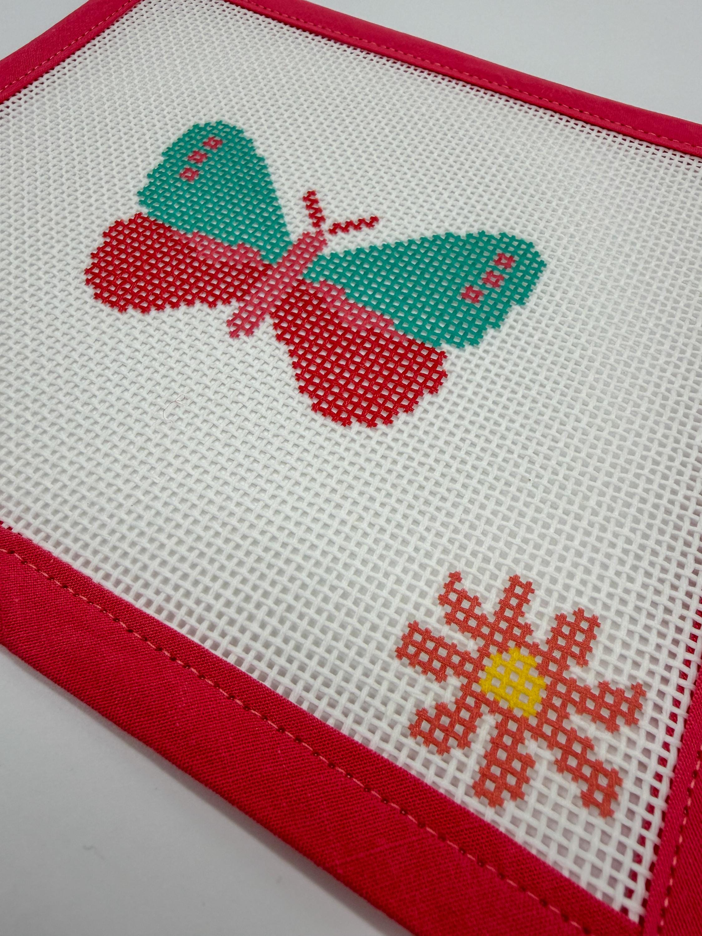 Butterfly Needlepoint Kit for Adults | Relaxing Craft Project | Colorful Stitch Kit